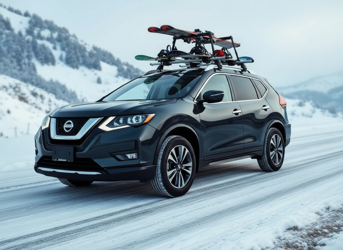 Nissan X-Trail - комфортабельный автомобиль для трансфера Новокузнецк Шерегеш на 4 пассажиров