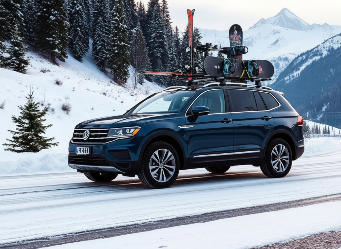 Volkswagen Tiguan - комфортабельный автомобиль для трансфера Новокузнецк Шерегеш на 4 пассажиров
